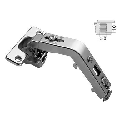 DTC DTC - Clip-on - 135° Pie Corner Hinge - Self-Closing - Specialized - Knock-in (with Dowel) Install