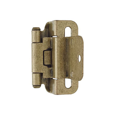 Amerock Amerock Face Frame 3/8 in Inset Hinge - Burnished Brass