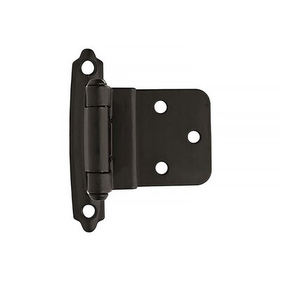 Amerock Amerock Face Frame 3/8 in Inset Hinge - Flat Black