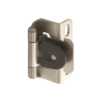 Amerock Amerock Face Frame Single Demountable 1/2 in Overlay Hinge - Satin Nickel