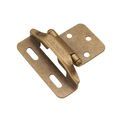 Hickory Hardware Hickory Hardware Face Frame 1/4 in Overlay Hinge - Antique Brass