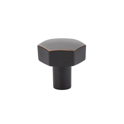 Emtek Mod Hex Knob Oil-Rubbed Bronze - 1 1/8 in