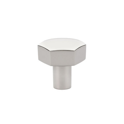 Emtek Mod Hex Knob Polished Nickel - 1 1/8 in