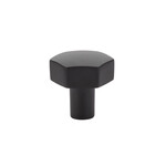 Emtek Mod Hex Knob Flat Black - 1 1/8 in