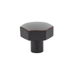 Emtek Mod Hex Knob Oil-Rubbed Bronze - 1 1/2 in