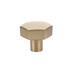 Emtek Mod Hex Knob Satin Brass - 1 1/2 in