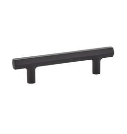 Emtek Mod Hex Pull Flat Black - 3 1/2 in
