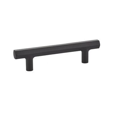Emtek Mod Hex Pull Flat Black - 3 1/2 in
