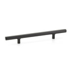 Emtek Mod Hex Extended Pull Flat Black - 6 in