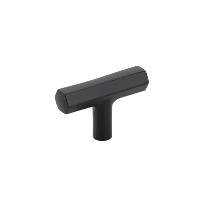 Emtek Mod Hex T-Knob Flat Black - 2 in