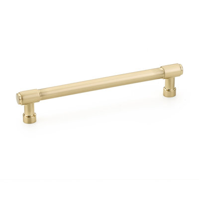 Emtek Jasper Pull Satin Brass - 6 in