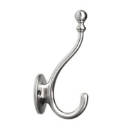 Cottage Hook Satin Nickel - 5 1/4 in