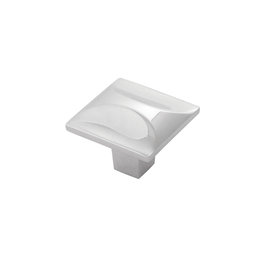 Hickory Hardware Hickory Hardware Crest Square Knob Chrome - 1 1/4 in