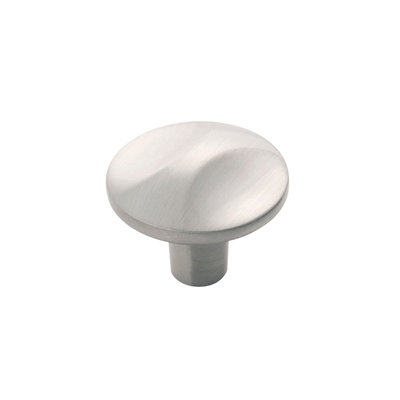 Hickory Hardware Hickory Hardware Crest Round Knob Satin Nickel - 1 1/4 in