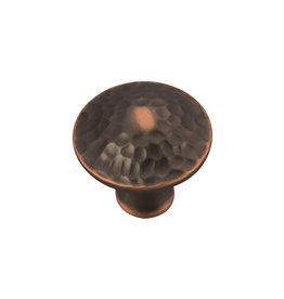 Hickory Hardware Craftsman Knob Oil-Rubbed Bronze Highlighted - 1 1/4 in