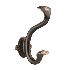 Hickory Hardware Craftsman Hook Oil-Rubbed Bronze Highlighted - 1 3/8 in