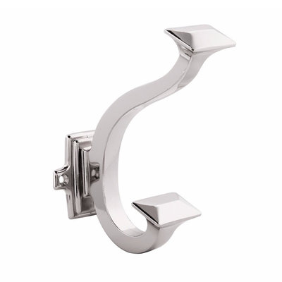 Hickory Hardware Bungalow Hook Polished Nickel - 1 1/2 in