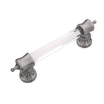 Belwith Keeler Chautauqua Pull Glass with Antique Nickel - 3 3/4 in