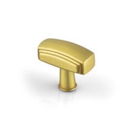 Montague Knob Brushed Brass - 1 5/8 in