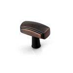 Marathon Hardware Montague Knob Brushed Oil-Rubbed Bronze - 1 5/8 in