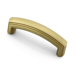 Marathon Hardware Montague Pull Brushed Brass - 3 3/4 in