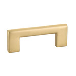 Emtek Trail Pull Unlacquered Brass - 3 in