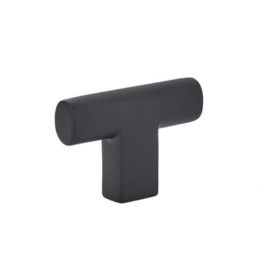 Emtek Trail T-Knob Flat Black - 2 in