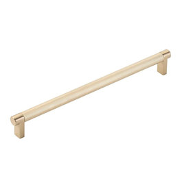 Emtek Select Cabinet Pull Knurled Satin Brass - 10 in
