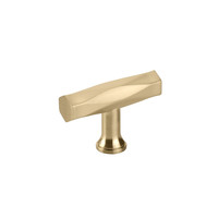 Tribeca T-Knob Satin Brass - 2 in