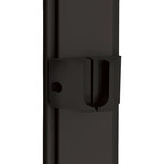 Eureka Eureka Slim Oval Closet Rod Holder Matte Black