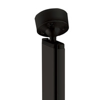 Eureka Slim Angled Ceiling Connector Matte Black