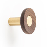 Viefe Zoot Hook Dark Brass and Walnut - 2 3/8 in