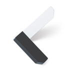 Viefe Corner Hook Anthracite Grey and Matte White - 4 in