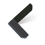 Viefe Corner Hook Anthracite Grey and Matte Black - 4 in