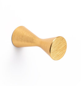 Viefe Diabolo Hook Brushed Brass - 7/8 in