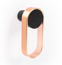 Viefe Orbit Oval Hook Brushed Copper and Matte Black - 4 1/8 in