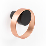 Viefe Orbit Circular Hook Brushed Copper and Matte Black - 3 in