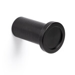 Viefe Round Hook Brushed Black - 1 1/8 in