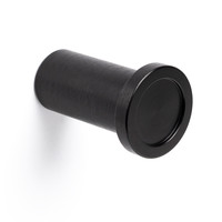 Round Hook Brushed Black - 1 1/8 in