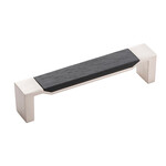 Belwith Keeler Fuse Pull Satin Nickel with Black Wood - 5 1/16 in