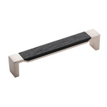 Belwith Keeler Fuse Pull Satin Nickel with Black Wood - 6 5/16 in