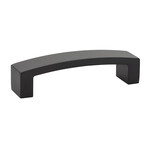 Emtek Bauhaus Pull Flat Black - 4 in