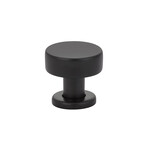 Emtek Cadet Knob Flat Black - 1 1/4 in