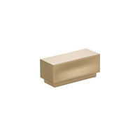 Cinder Knob Satin Brass - 2 1/4 in