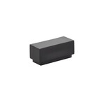 Emtek Cinder Knob Flat Black - 2 1/4 in