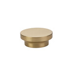 Emtek District Knob Satin Brass - 1 5/8 in