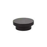 Emtek District Knob Flat Black - 1 5/8 in