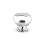 Marathon Hardware Volta Knob Brushed Chrome - 1 1/4 in