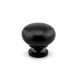 Marathon Hardware Volta Knob Matte Black - 1 1/4 in