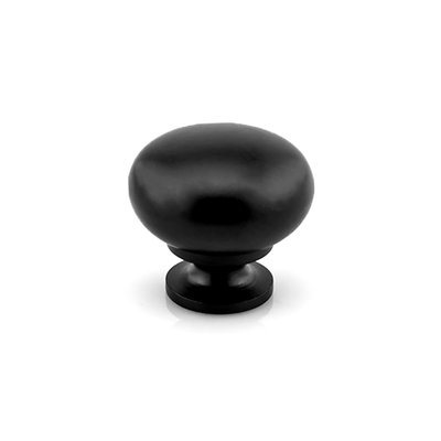 Marathon Hardware Volta Knob Matte Black - 1 1/4 in
